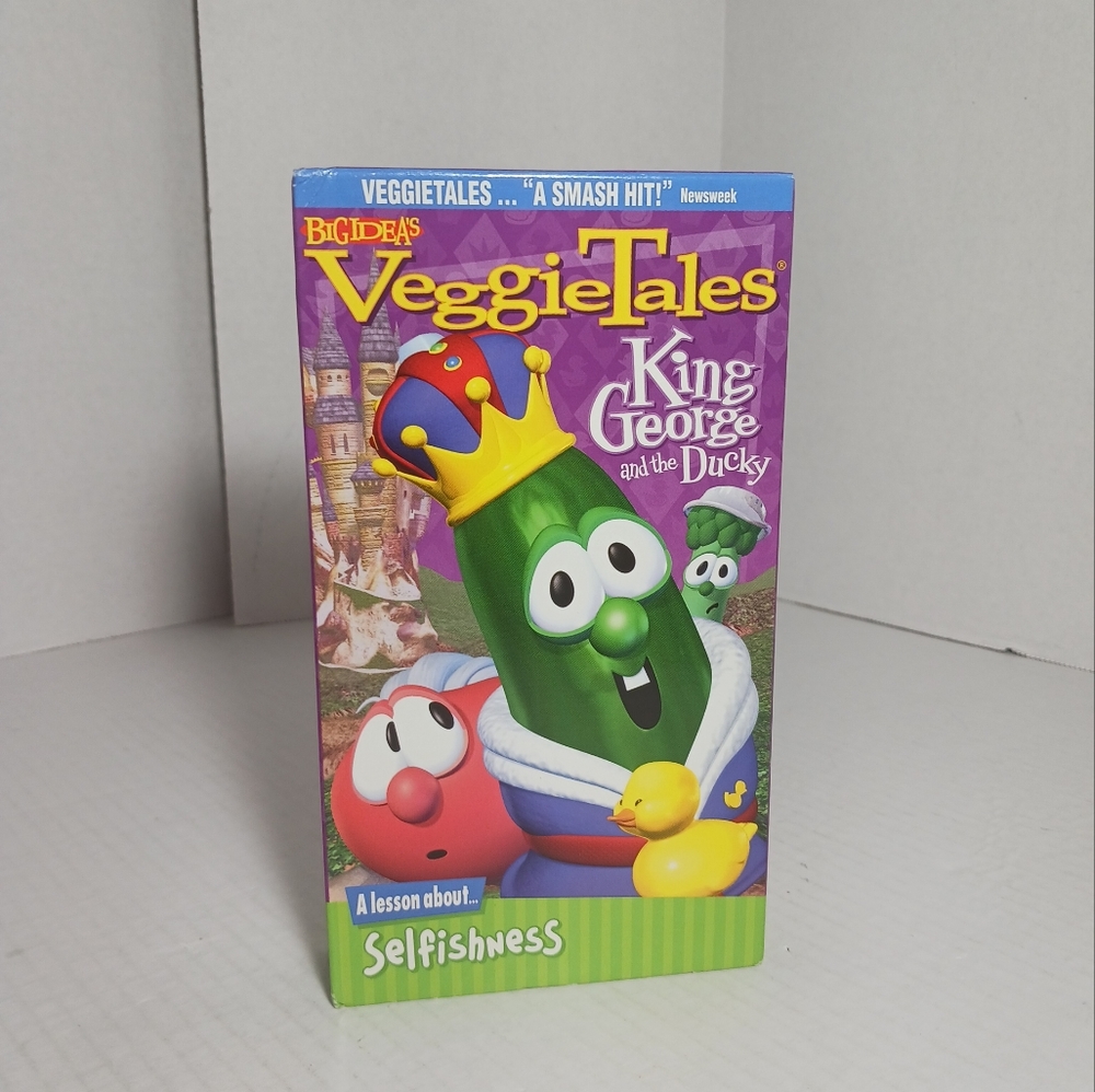 VeggieTales - King George & the Ducky (VHS, 2000) Green VHS
